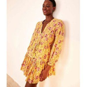 XL - FARM Rio Yellow Banana Sunshine Mini Dress